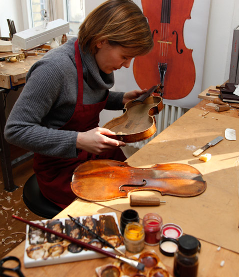 Hayn Berlin, Reparatur und Instandsetzung einer Geige